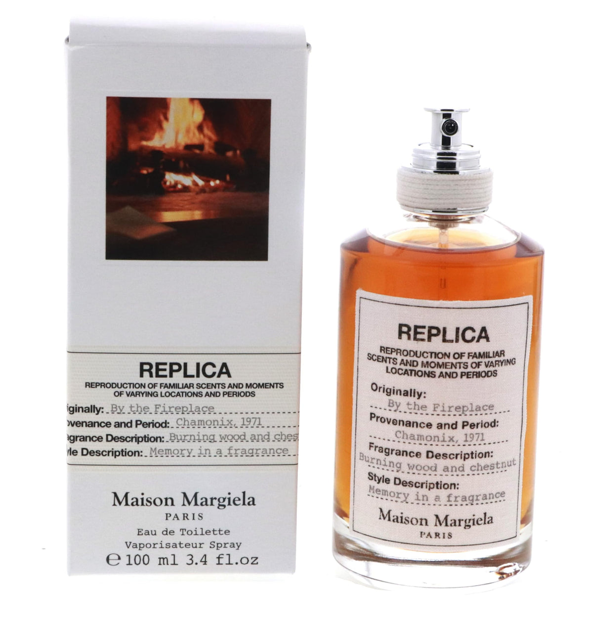 Maison Margiela Replica By The Fireplace Edt Spray 3.4 Oz - Warm Fragrance For Men And Women