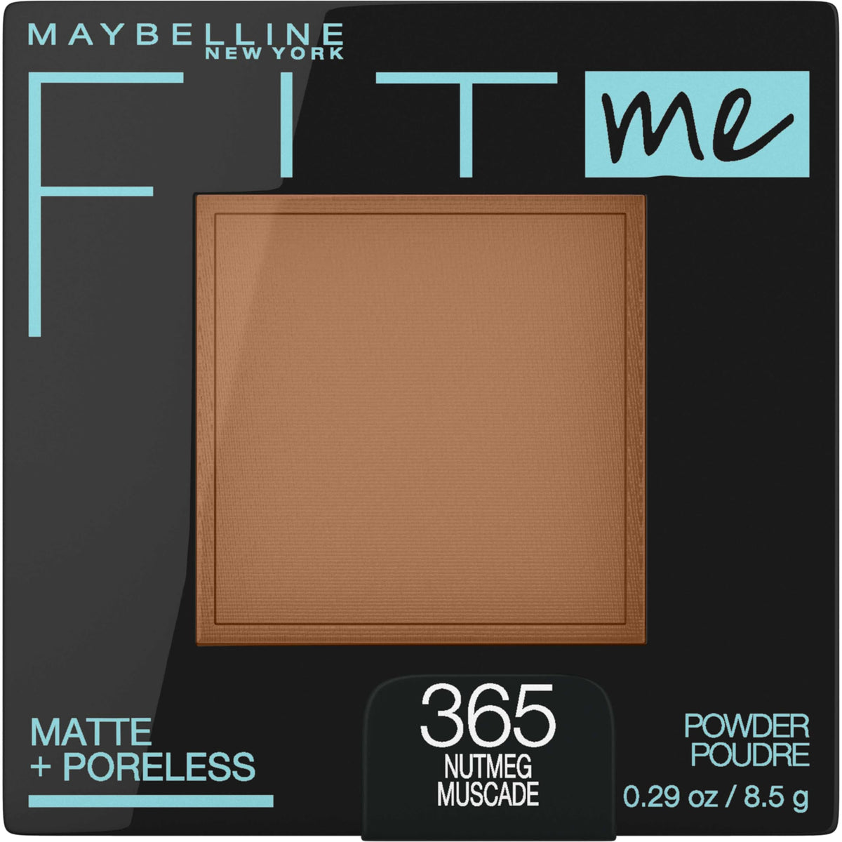 Maybelline Fit Me Matte + Poreless Powder, Nutmeg 0.29Oz - Setting & Finishing Makeup