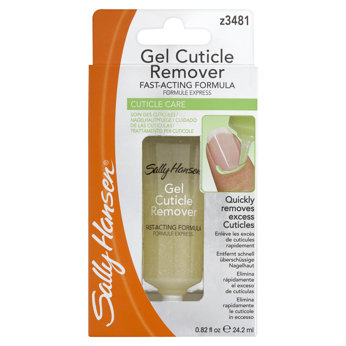 Sally Hansen Gel Cuticle Remover, 0.9 Fl Oz - Fast-Acting Nail Care Solution