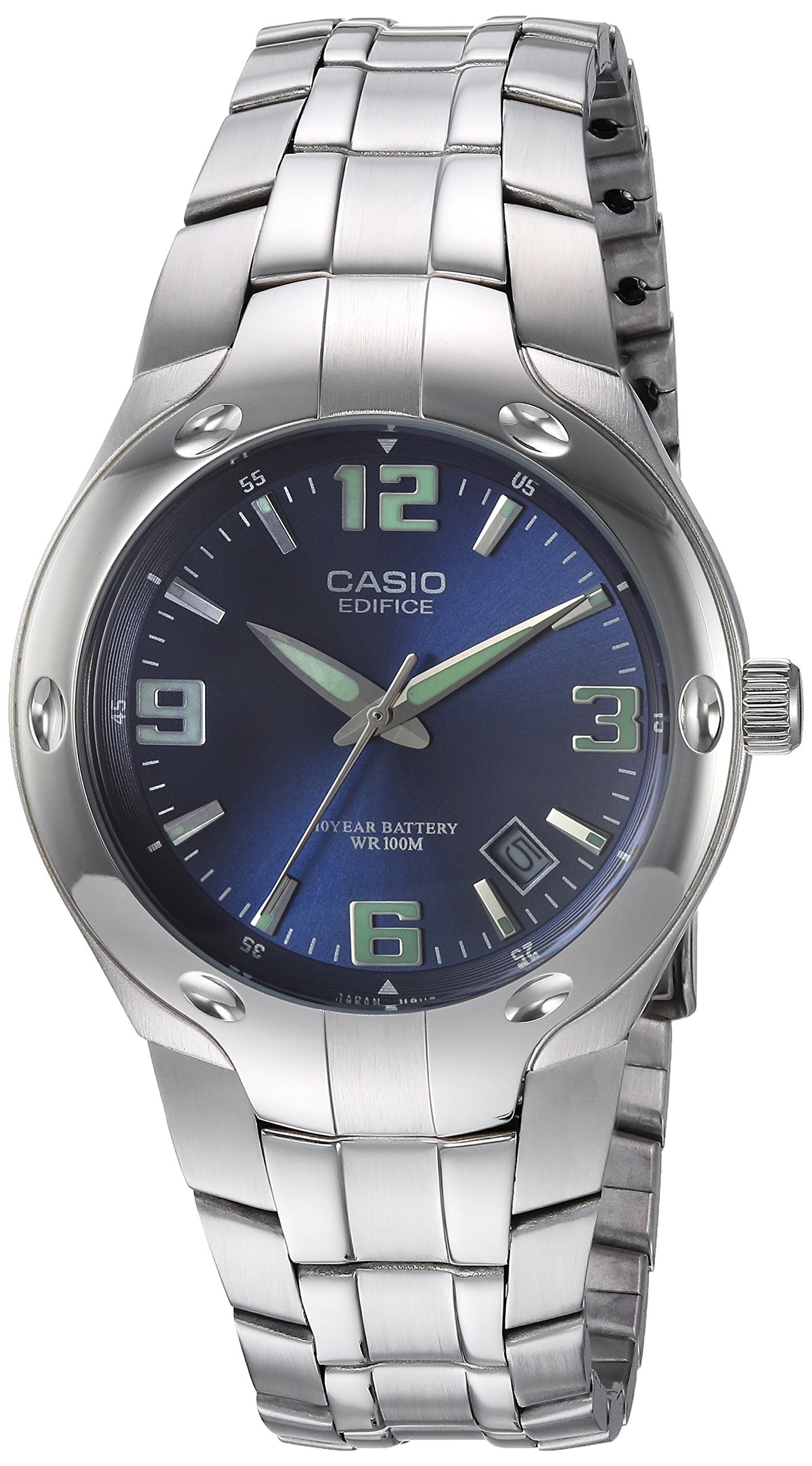 Casio Ef106D-2Av Silver 100M Water Resistant Watch - Durable Resin Design