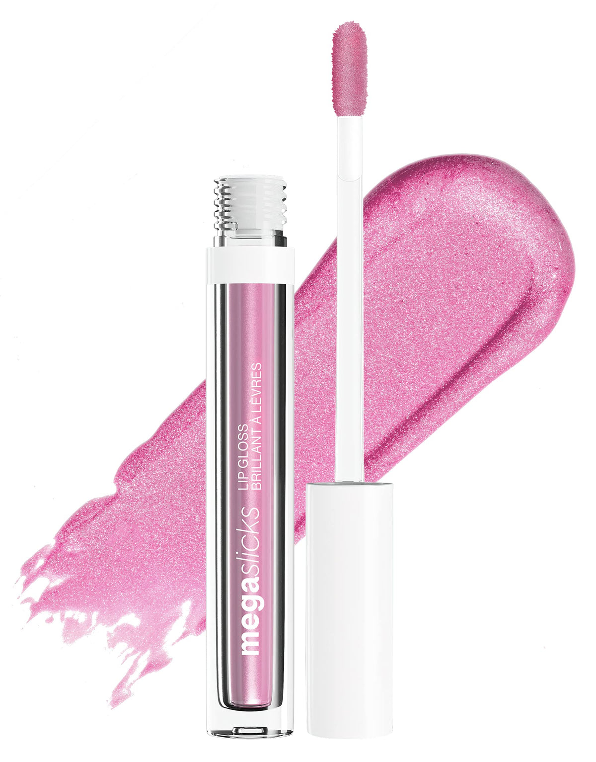 Wet N Wild Mega Slicks Lip Gloss - Long Lasting Hyaluronic Acid, High Shine, Sinless 1 Count