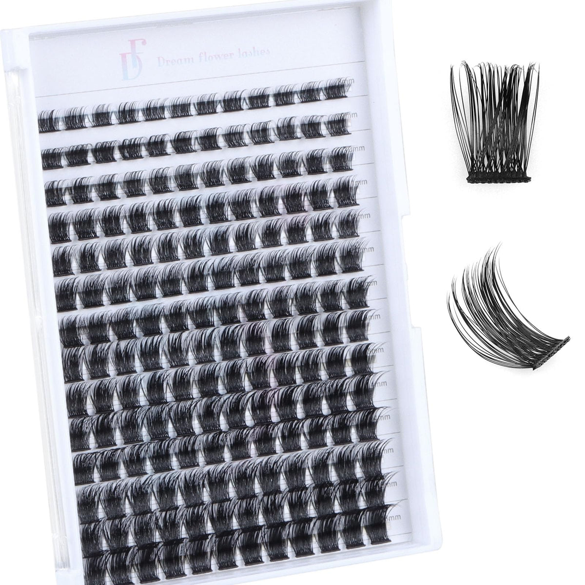 Df Touchjoy Fluffy Lash Clusters 8-16Mm D Curl Wispy Waterproof Eyelash Extensions - Daffodil 10