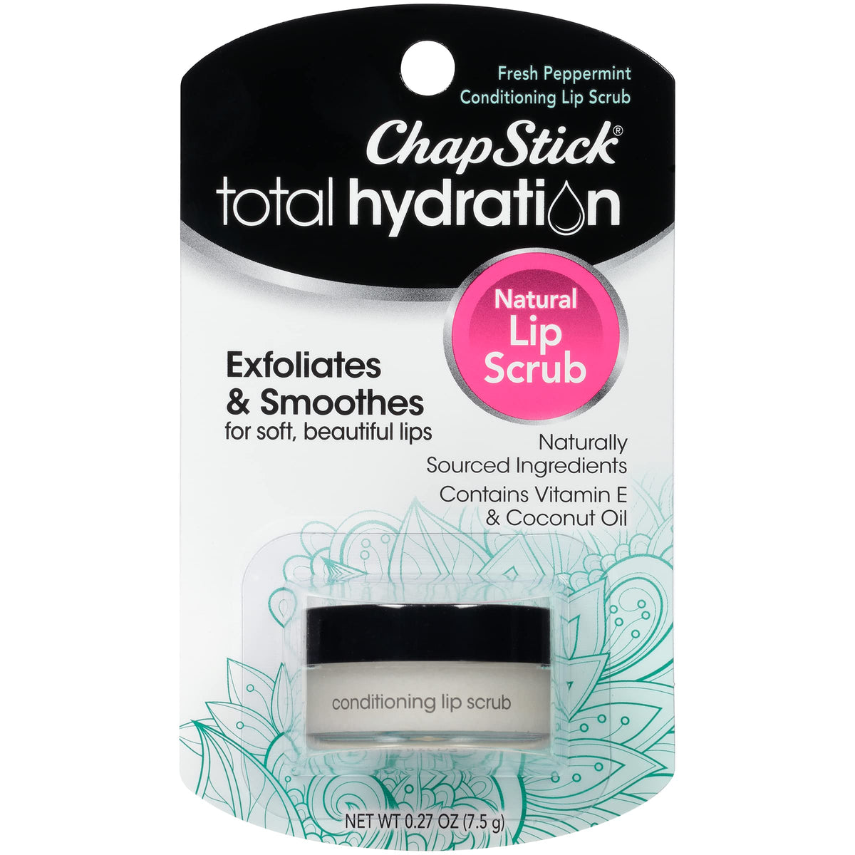 Chapstick Total Hydration Lip Scrub Fresh Peppermint Exfoliator - 0.27 Oz, 1 Count