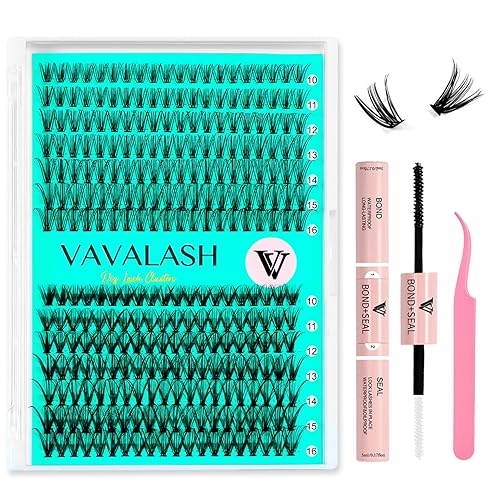 VAVALASH DIY Lash Extension Kit - 280 Clusters, 20D/30D, 0.07D, 