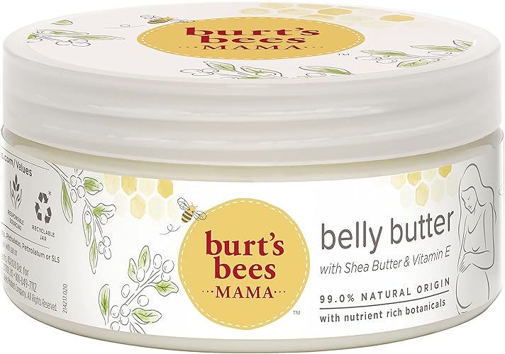 Burt'S Bees Mama Bee Belly Butter, Fragrance Free Lotion, 6.5 Ounce Tub