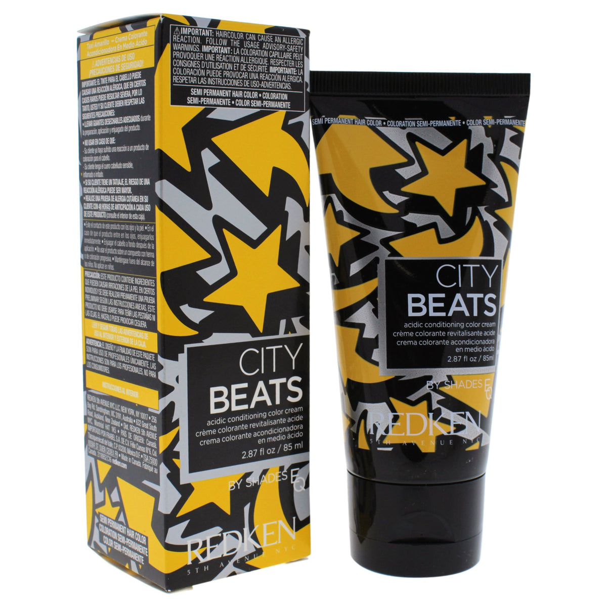 REDKEN city Beats By Shades EQ Hair color for Unisex Yellow cab  Fl Oz