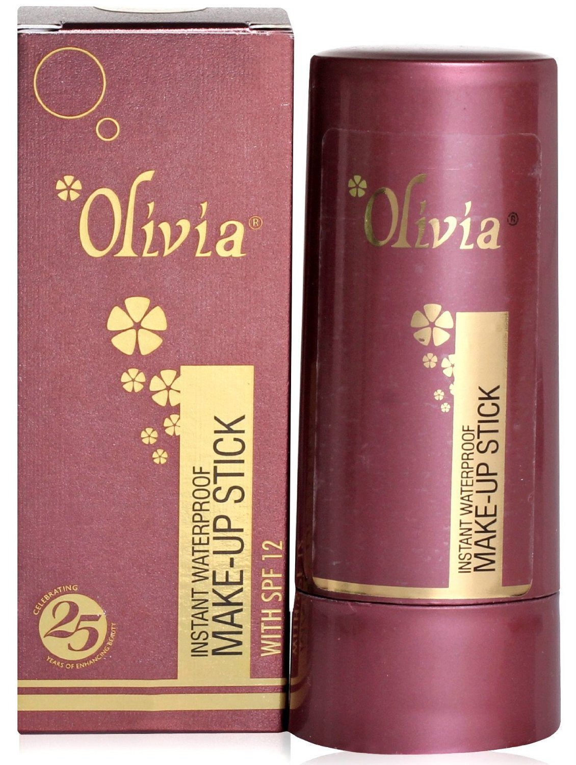 Olivia Waterproof Makeup Foundation Spf 30 - Light, 1 Count, Pan-Stick For Instant Coverage