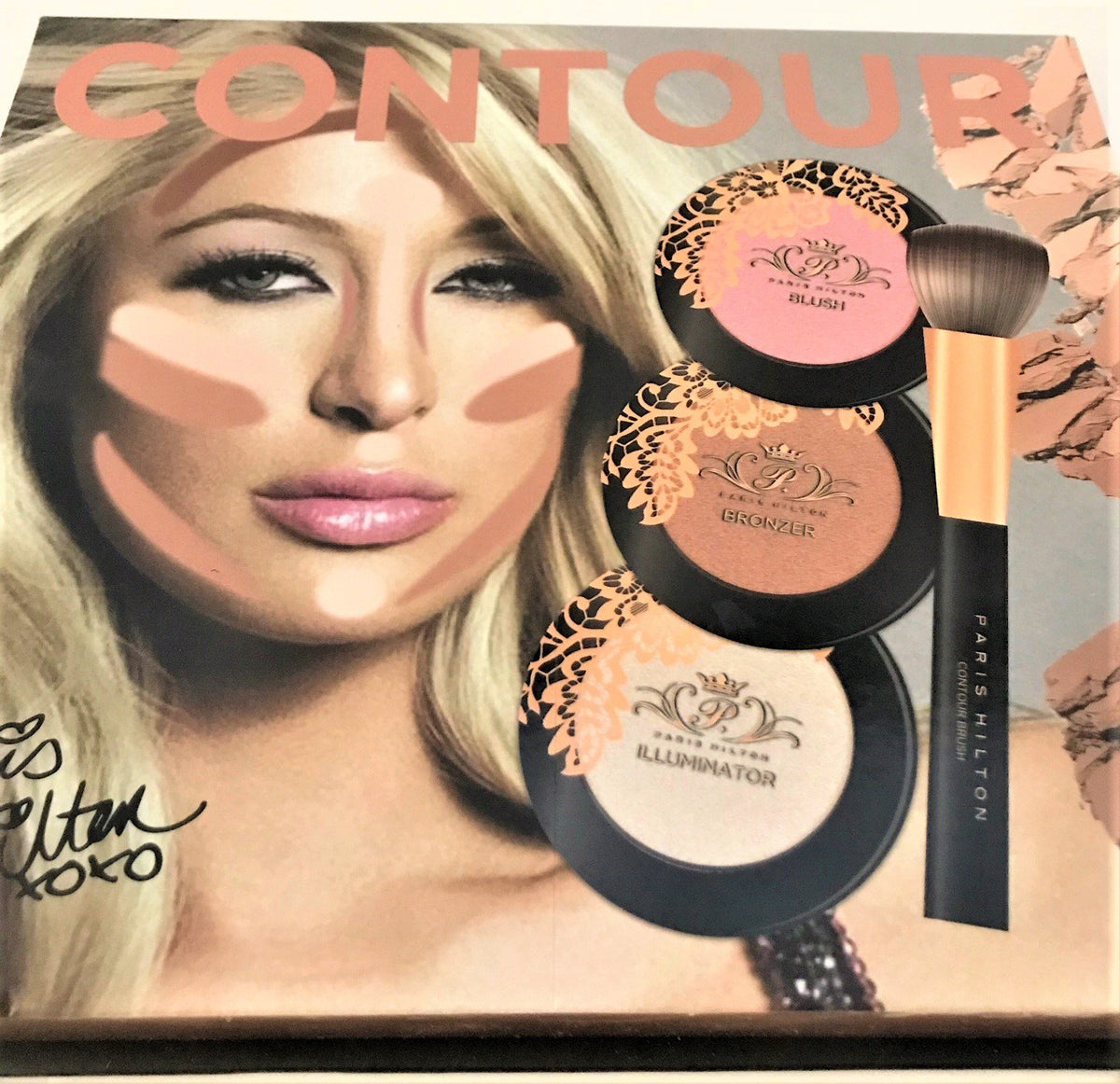 Paris Hilton Pro Contour & Highlight Kit - 7-Piece Set For Flawless Makeup Application