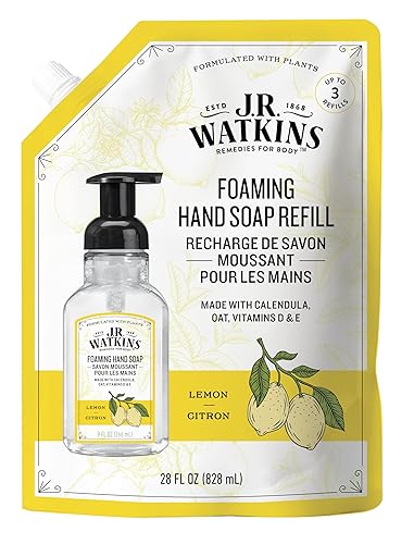 J.R. Watkins Lemon Liquid Foaming Hand Soap Refill, 28 Fl Oz - Pack Of 1