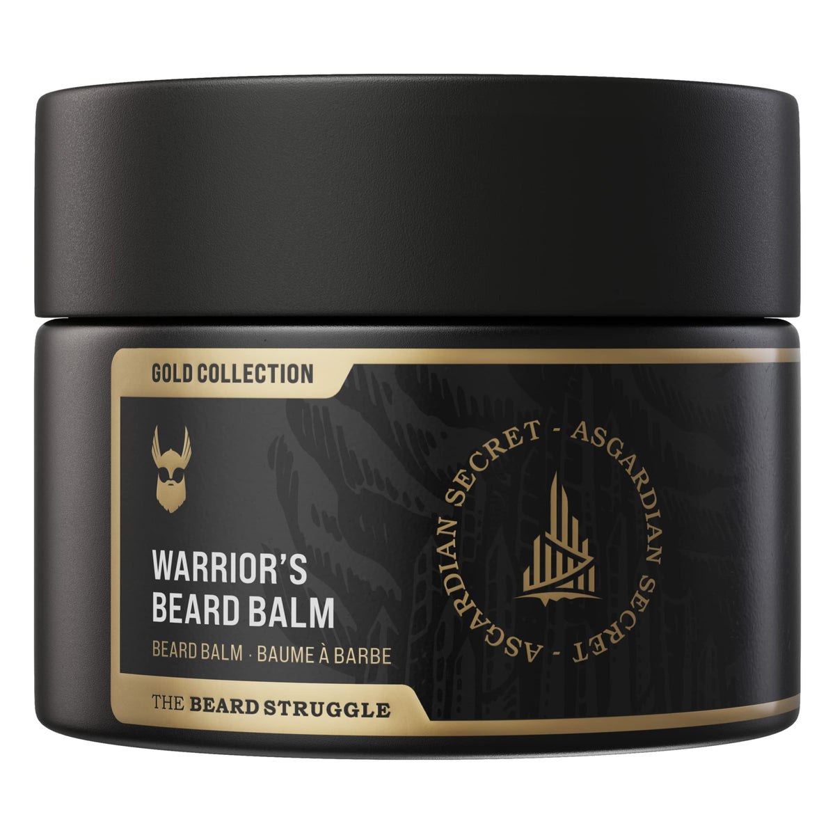 The Beard Struggle Warrior’S Beard Balm - Gold Collection, 100% Natural, 50G, Luxurious Fragrance