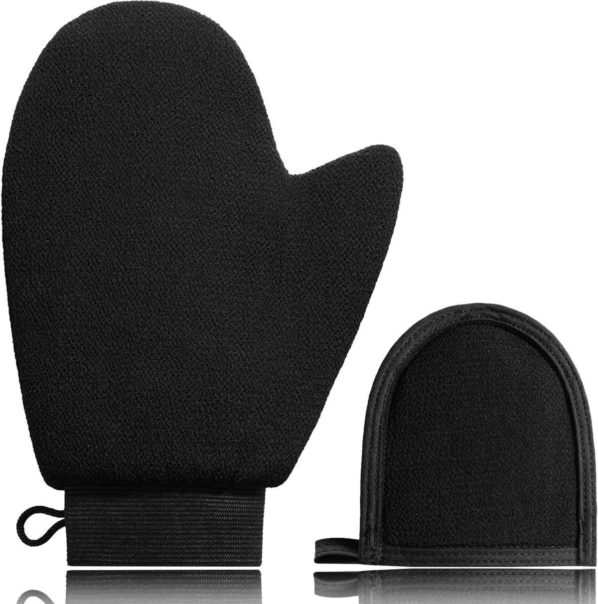 Lecomay 2 In 1 Exfoliating Glove Set - Durable Korean Mitt & Body Scrubber For Dead Skin Removal