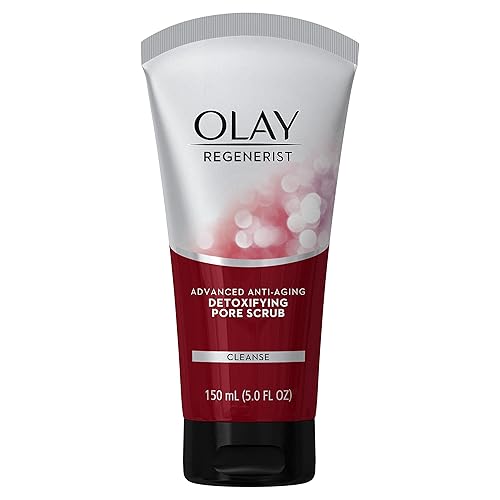 Olay Regenerist Detoxifying Pore Scrub Cleanser, 5 Fl Oz - Gentle Facial Cleanser