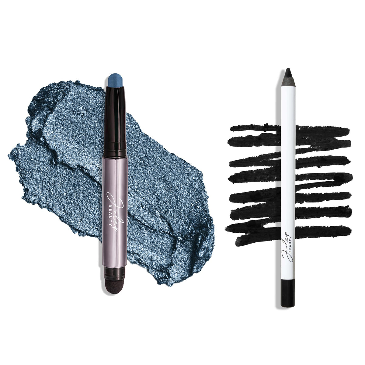 Julep Smoky Sapphire Nights Eyeshadow Stick & Blackest Black Eyeliner Pencil - 2 Count