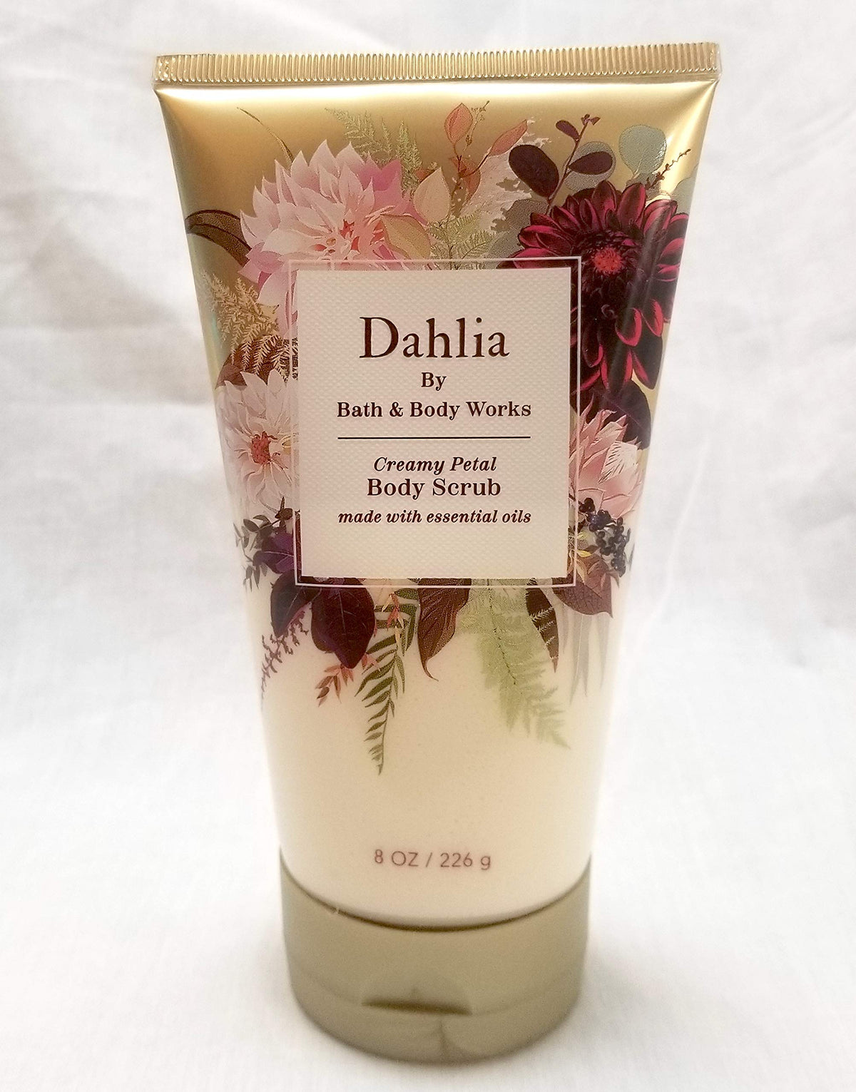 Bath & Body Works Dahlia Creamy Petal Body Scrub With Essential Oils, 8 Oz - New Fall 2020 Scent