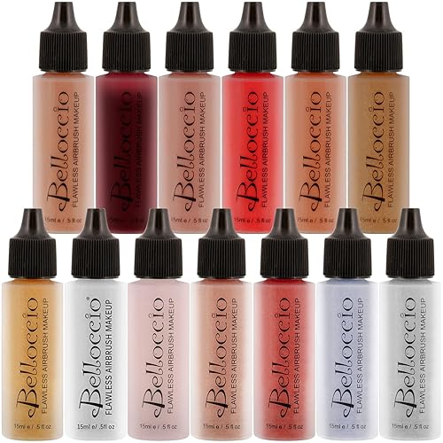 Belloccio 13 Shades Blush, Bronzer & Shimmer Set - 0.5 Fl Oz Bottles For Flawless