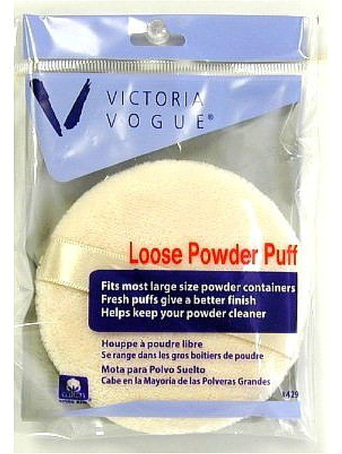 Victoria Vogue Round Loose Powder Puff - Soft, Lightweight, Perfect For Flawless Makeup Application