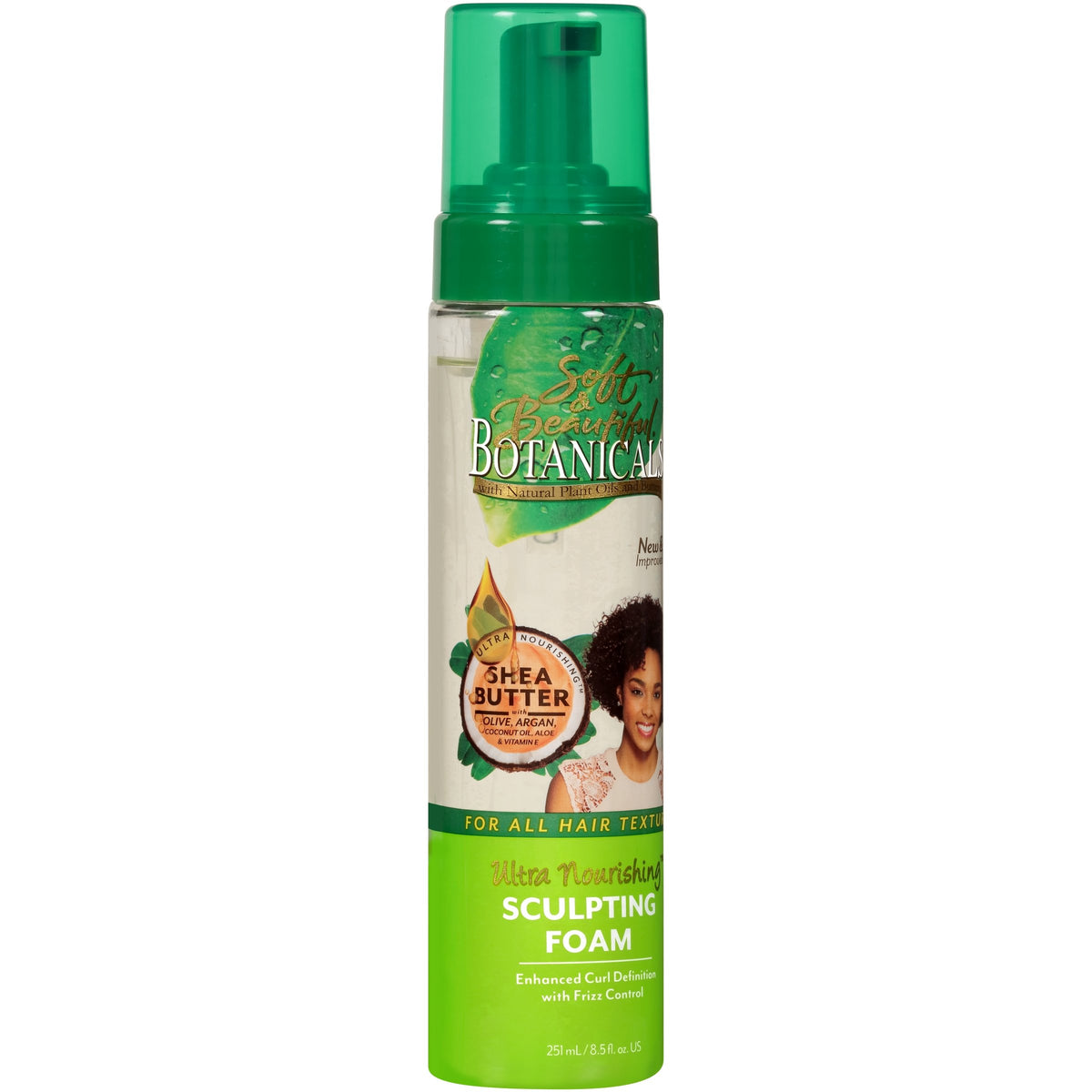 Soft & Beautiful Foam Sculpting 8.5 Oz - Lightweight Styling Foam For Smooth, Defined Hair