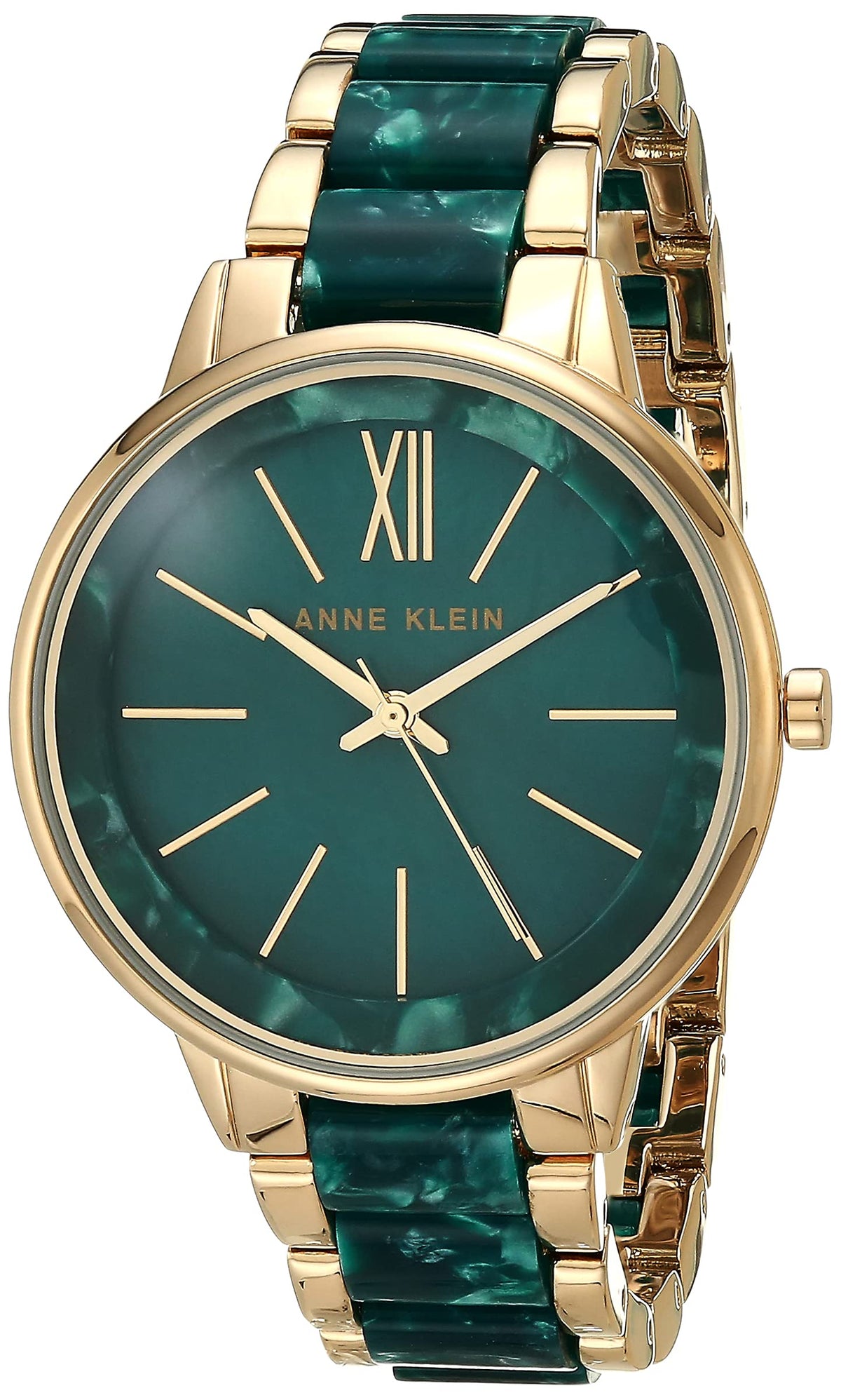 Anne Klein Women'S Green/Gold Resin Bracelet Watch - Stylish & Elegant Timepiece