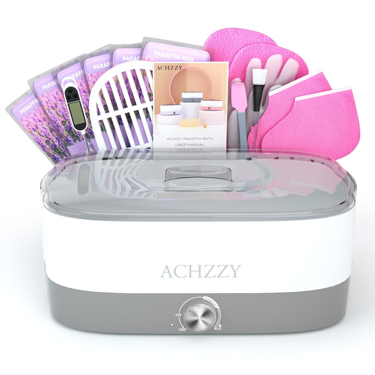 Achzzy Paraffin Wax Bath Machine For Hands & Feet, 4000Ml, Moisturizing Spa Treatment