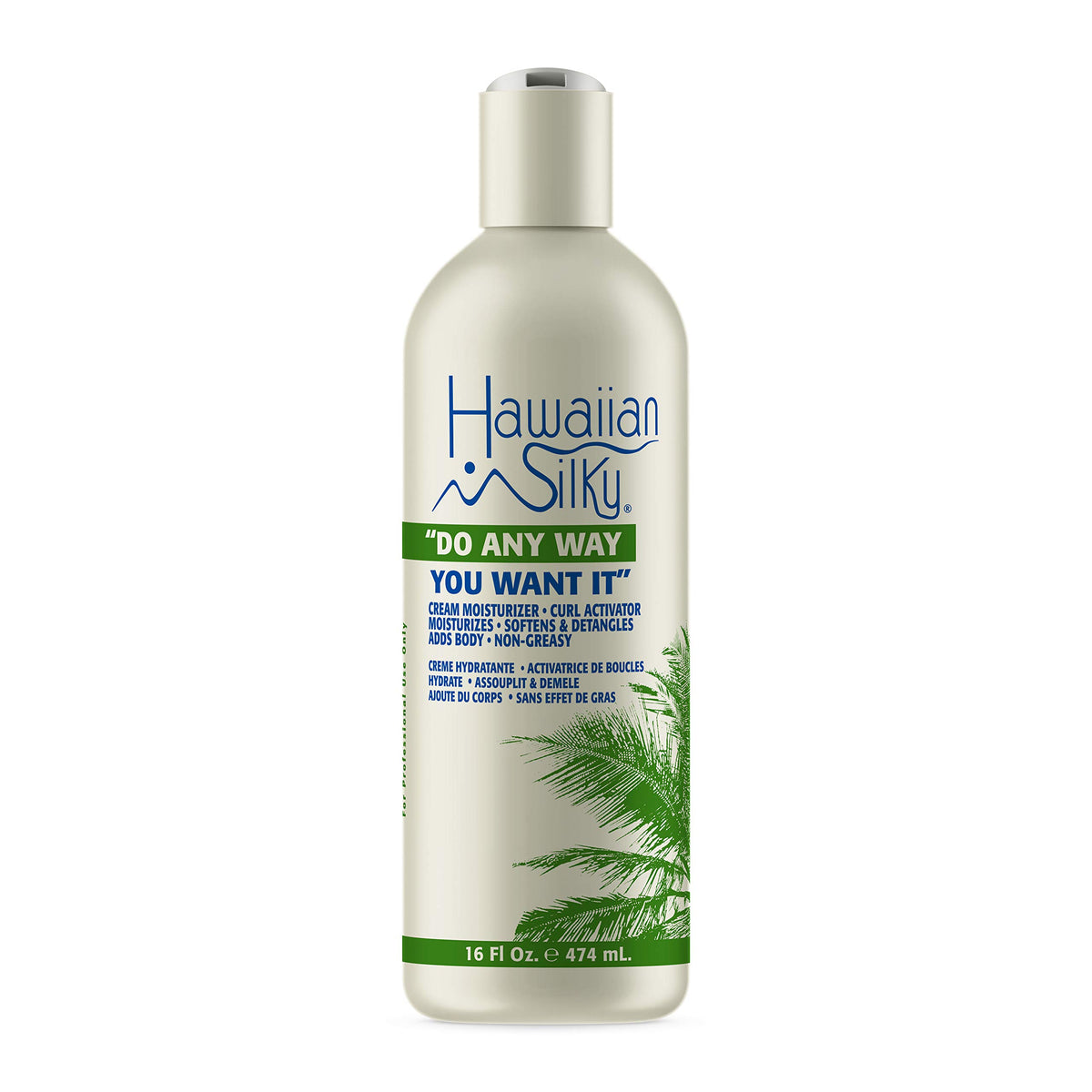 Hawaiian Silky Keratin Cream Curl Activator, 16 Fl Oz - Defines & Moisturizes Curls