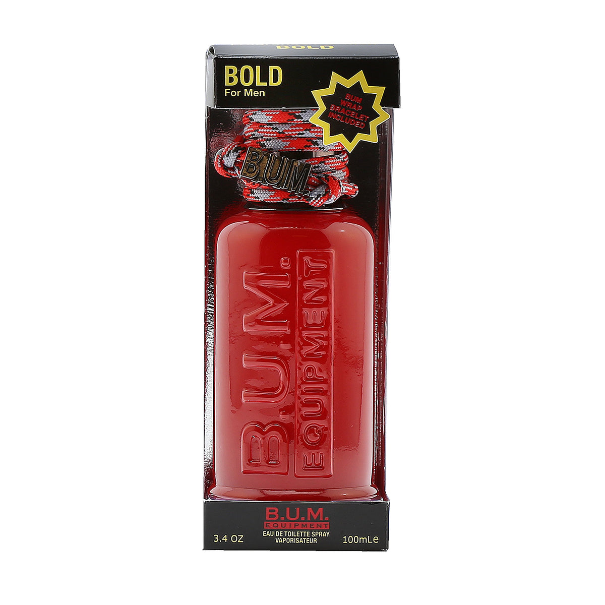 BUM EQUIPMENT Bold Eau de Toilette Spray for Men, 3.4 Fl Oz - Invigorating Fragrance for Confident Appeal