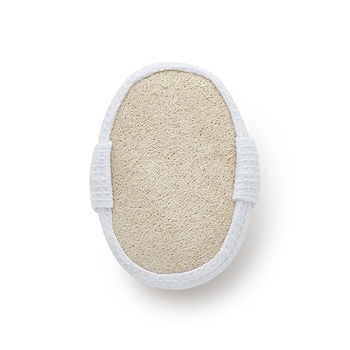 Earth Therapeutics Loofah Waffle Puff Sponge - 1 Count Natural Exfoliating Bath Accessory