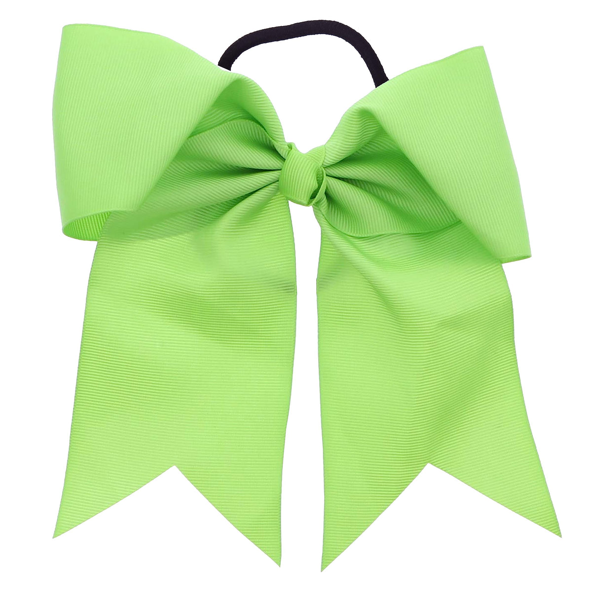 Motique Accessories Lime Jumbo Bow Pony with Tails - Grosgrain, 1 Count