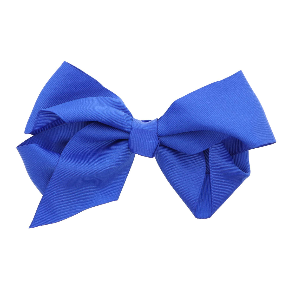 Motique Accessories Royal Blue Grosgrain Hair Bow Clip - 5.5 Inch for Women & Girls