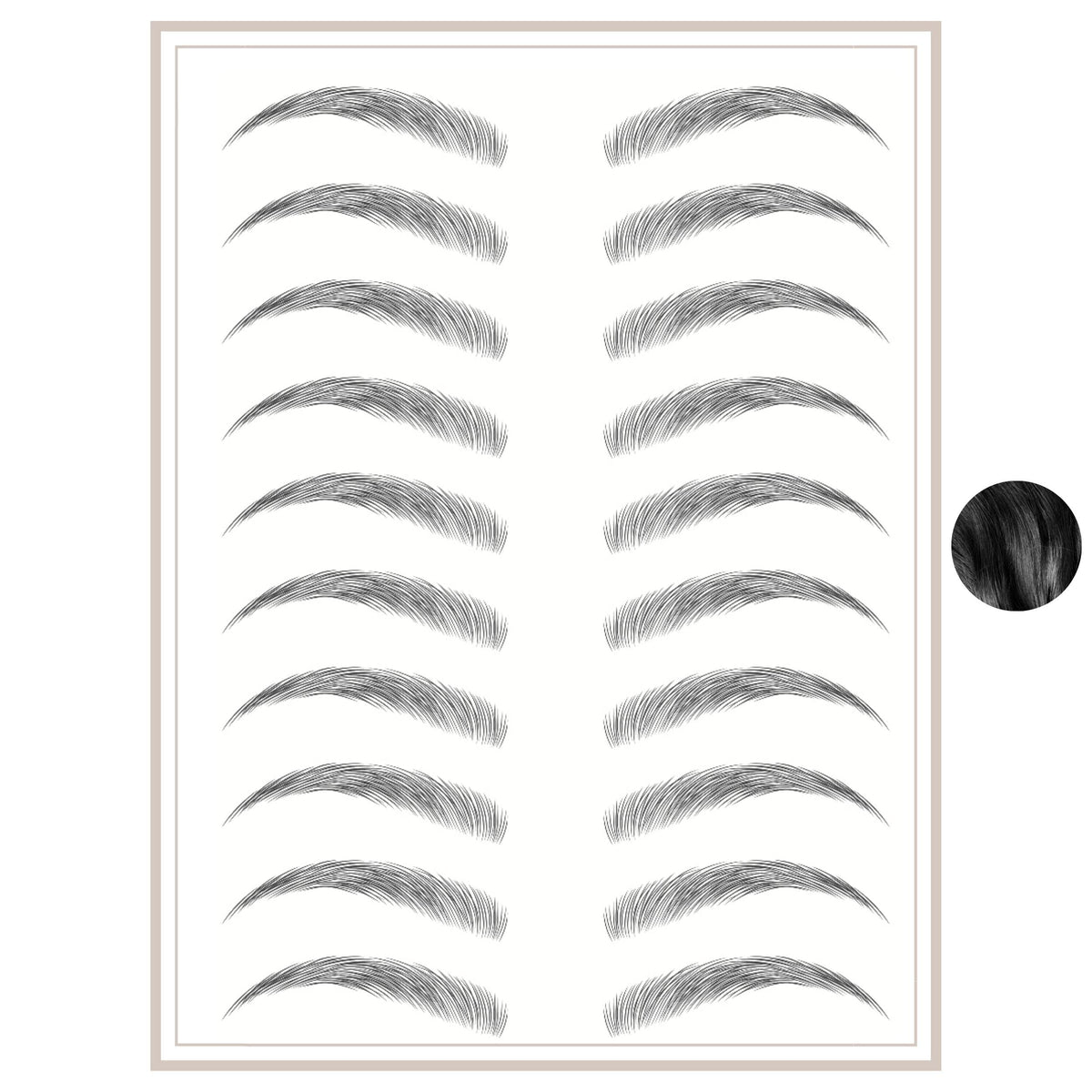 Brows By Bossy Waterproof Eyebrow Tattoos - Hair-Like Peel Off Stickers For Men & Women