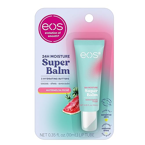 Eos 24H Moisture Super Balm - Watermelon Frosé Lip Mask For Sensitive Skin, 0.35 Fl Oz