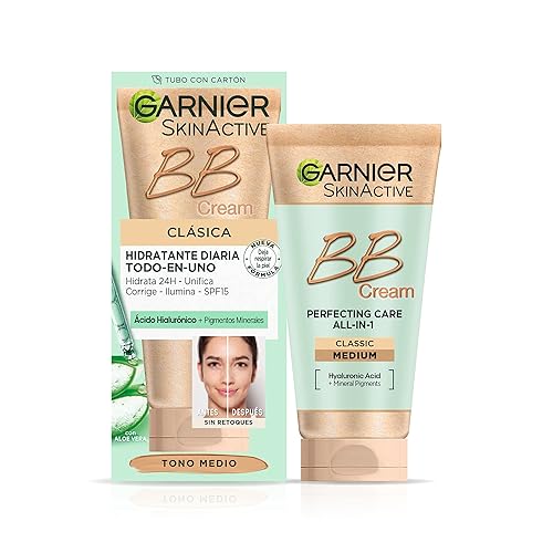 Garnier Bb Natural Skin Cream - Medium, 50Ml Hydrating Moisturizer For Flawless Skin