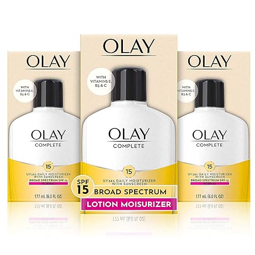 Olay Complete Lotion Moisturizer With Sunscreen Spf 15, 6 Fl Oz, 3 Count - Normal Skin