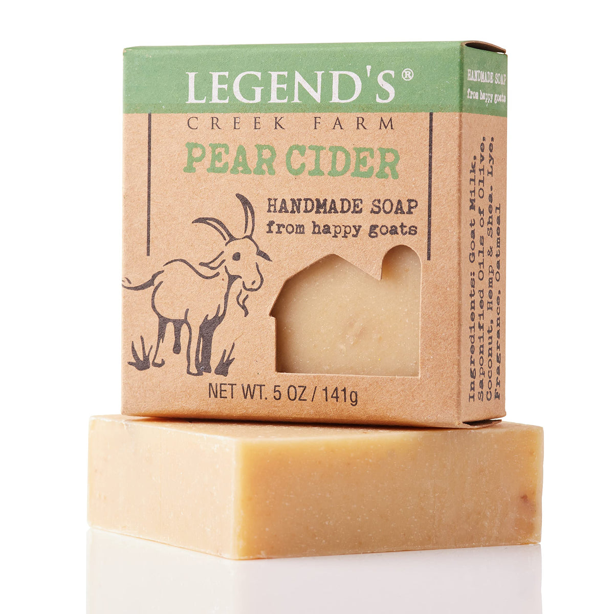 Legend'S Creek Goat Milk Soap - Moisturizing Bar For Sensitive Skin, 5 Oz (Pear Cider O.S.)