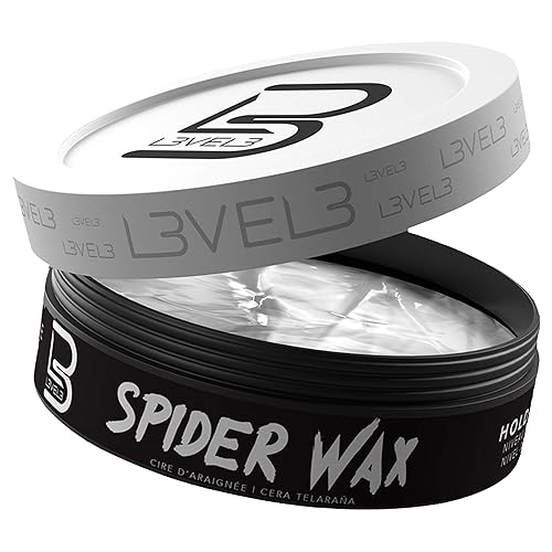 L3 Level 3 Spider Wax for Men - Long Lasting Hold & Volume - 150 ML Hair Styling Wax