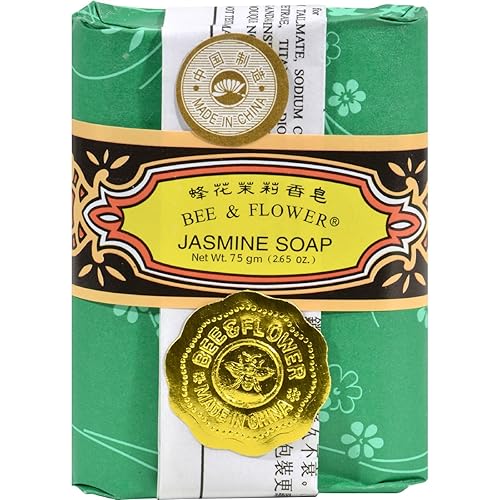 Bee & Flower Jasmine Soap - Case Of 12, 1 Count Pack, Luxurious Fragrance