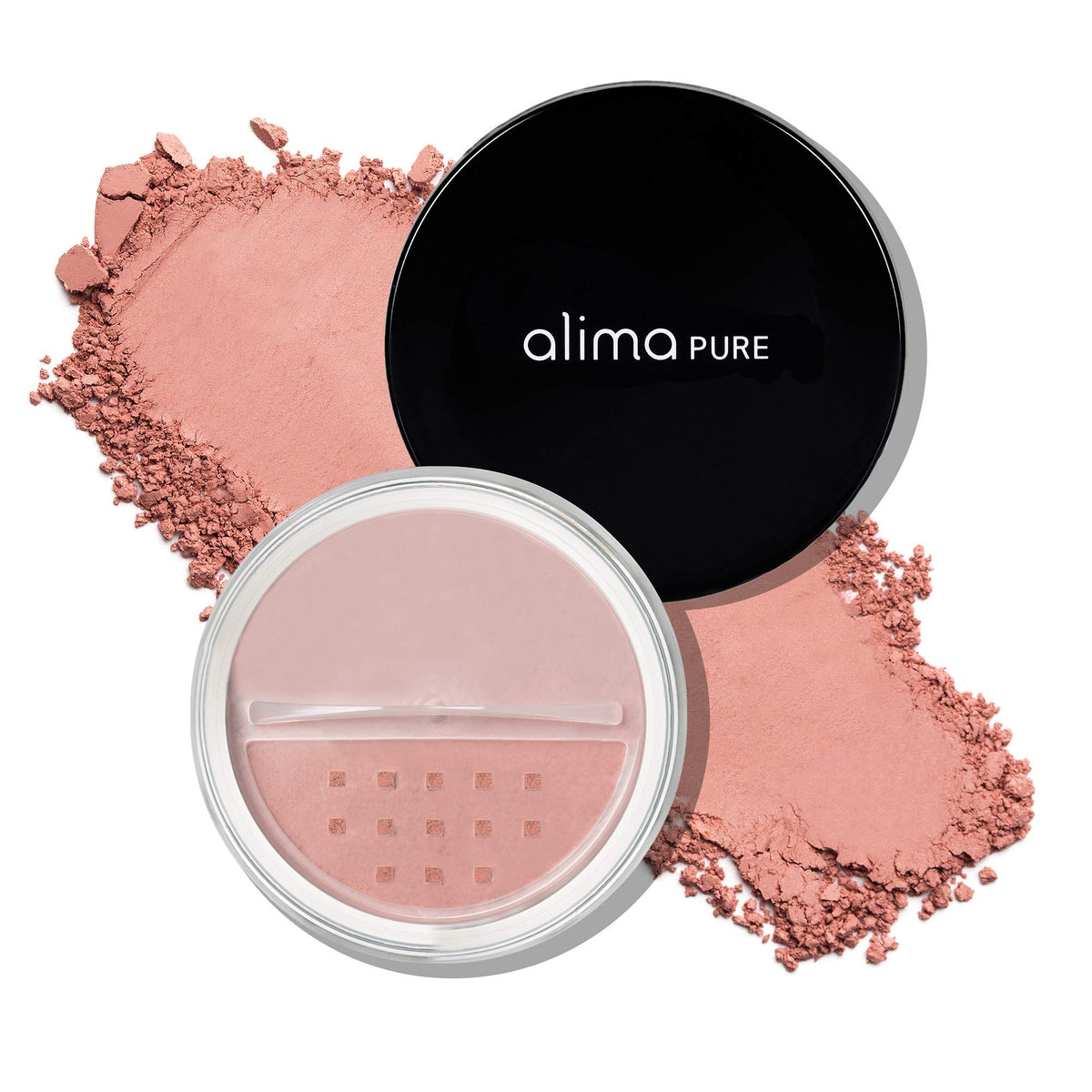 Alima Pure Pink Loose Mineral Blush - Talc-Free Satin Matte Face Makeup, 0.15 Oz