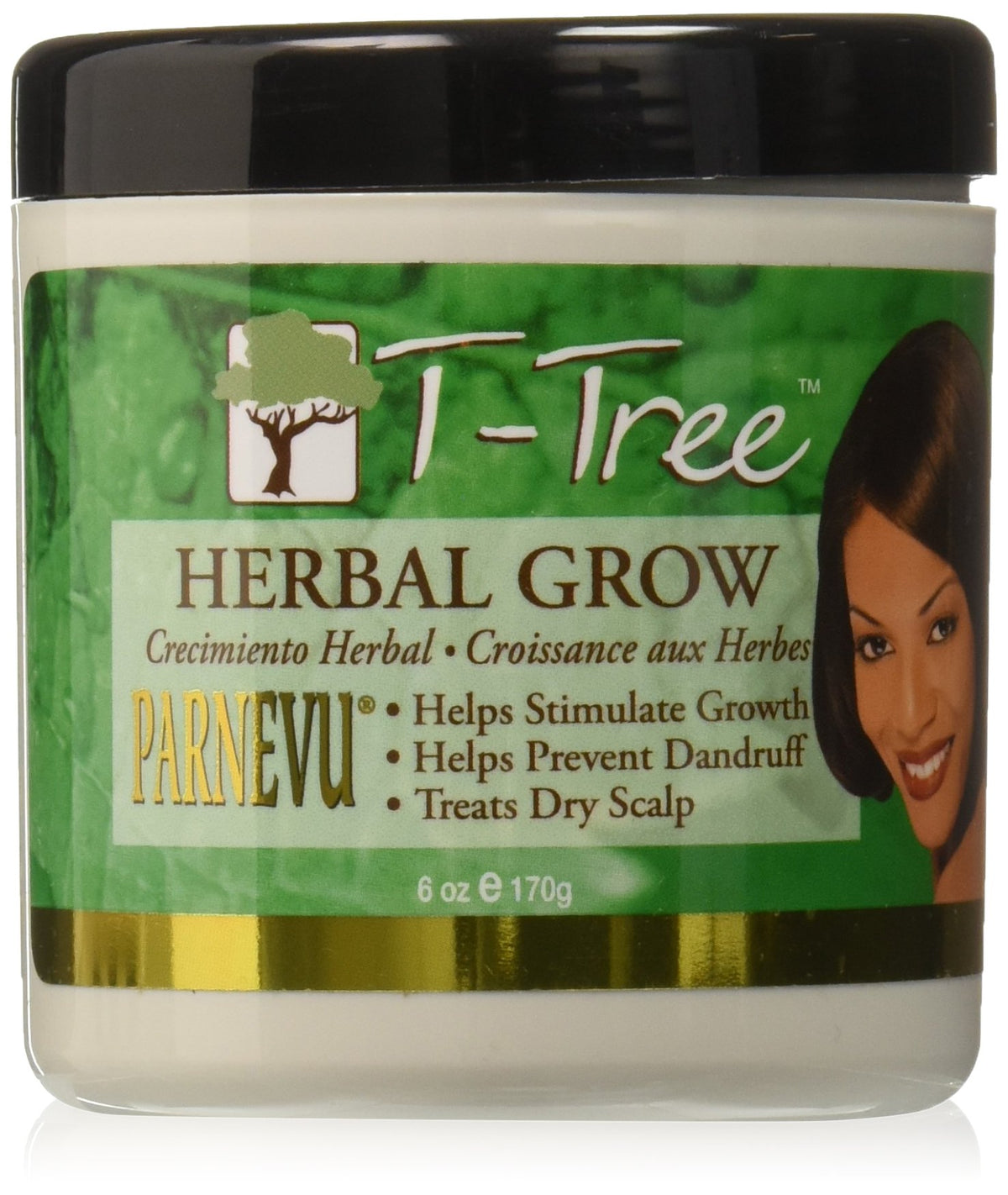 Parnevu T-Tree Herbal Grow Oil - 6 Ounce - Nourishing Scalp Treatment For Hair Growth