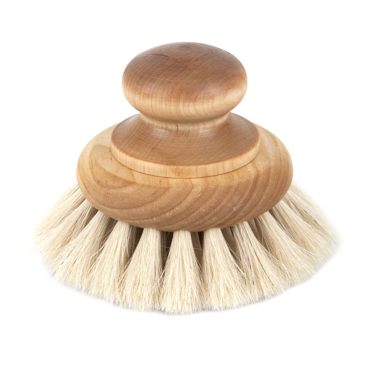 Iris Hantverk Birch Bath Brush With Knob - Natural Wood, Brown Color, Spa Essential