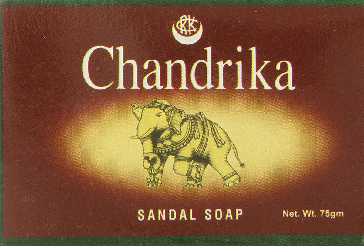 Chandrika Ayurvedic Sandal Soap - 75G | Natural Scented Bar For Healthy Skin