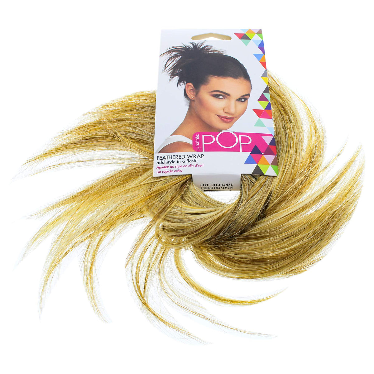 HairDo Pop Feather Wrap - R25 Ginger Blonde, Lightweight Feather Hair Accessory