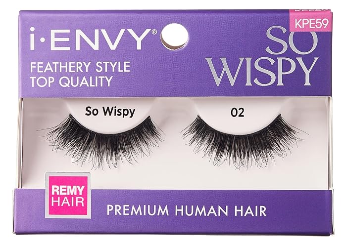 Kiss Kiss I Envy So Wispy 02 Lashes - Pack Of 2 Human Hair Eyelashes