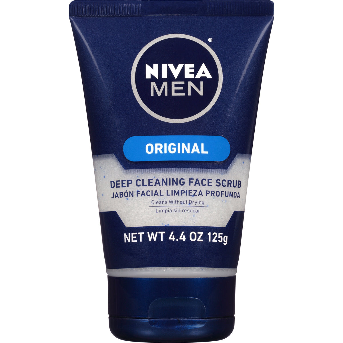 Nivea Men Original Deep Cleaning Face Scrub, 4.4 Ounce - Exfoliating Facial Cleanser