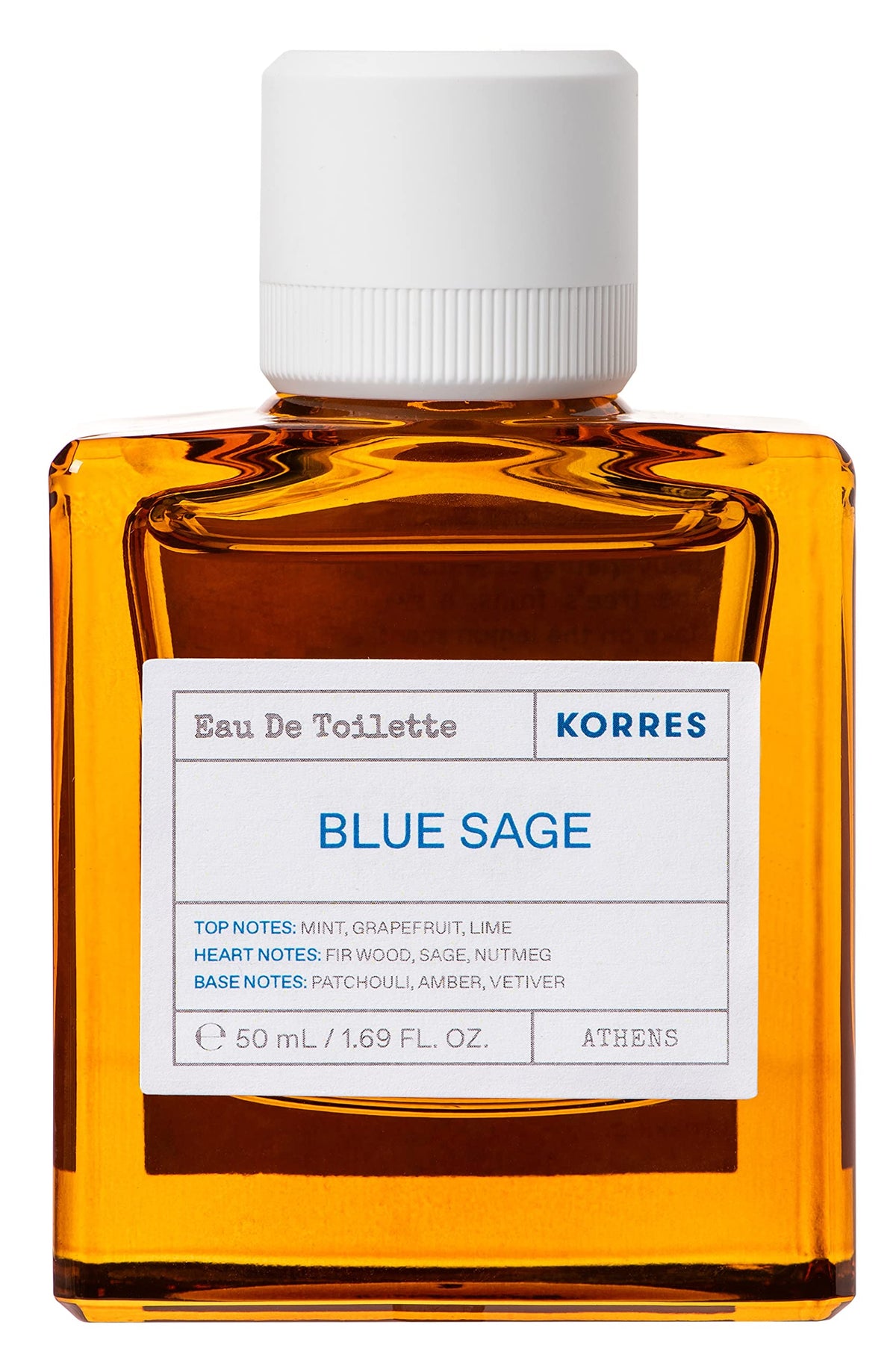 Korres Blue Sage Eau De Toilette, 1.69 Fl Oz - Fresh And Invigorating Fragrance