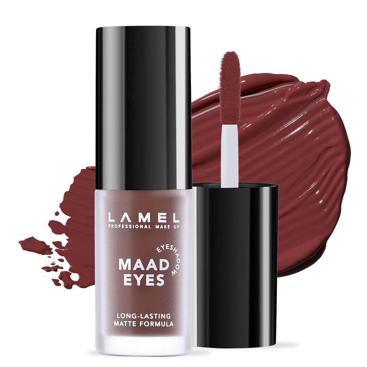 Lamel Matte Liquid Eyeshadow, Long Lasting Waterproof, Red-Brown, 5.2Ml, Hypoallergenic