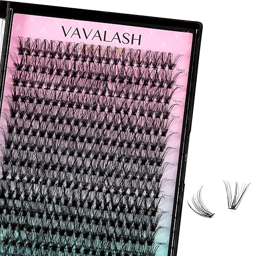 VAVALASH 30D Individual Cluster Lashes 16-20mm Faux Mink DIY Eyelash Extensions - Black