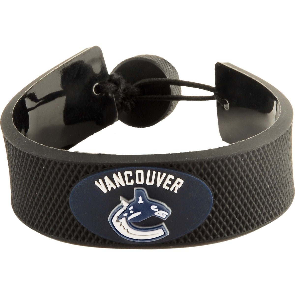 Vancouver Canucks Nhl Classic Hockey Bracelet By Gamewear - Genuine Leather, One Size