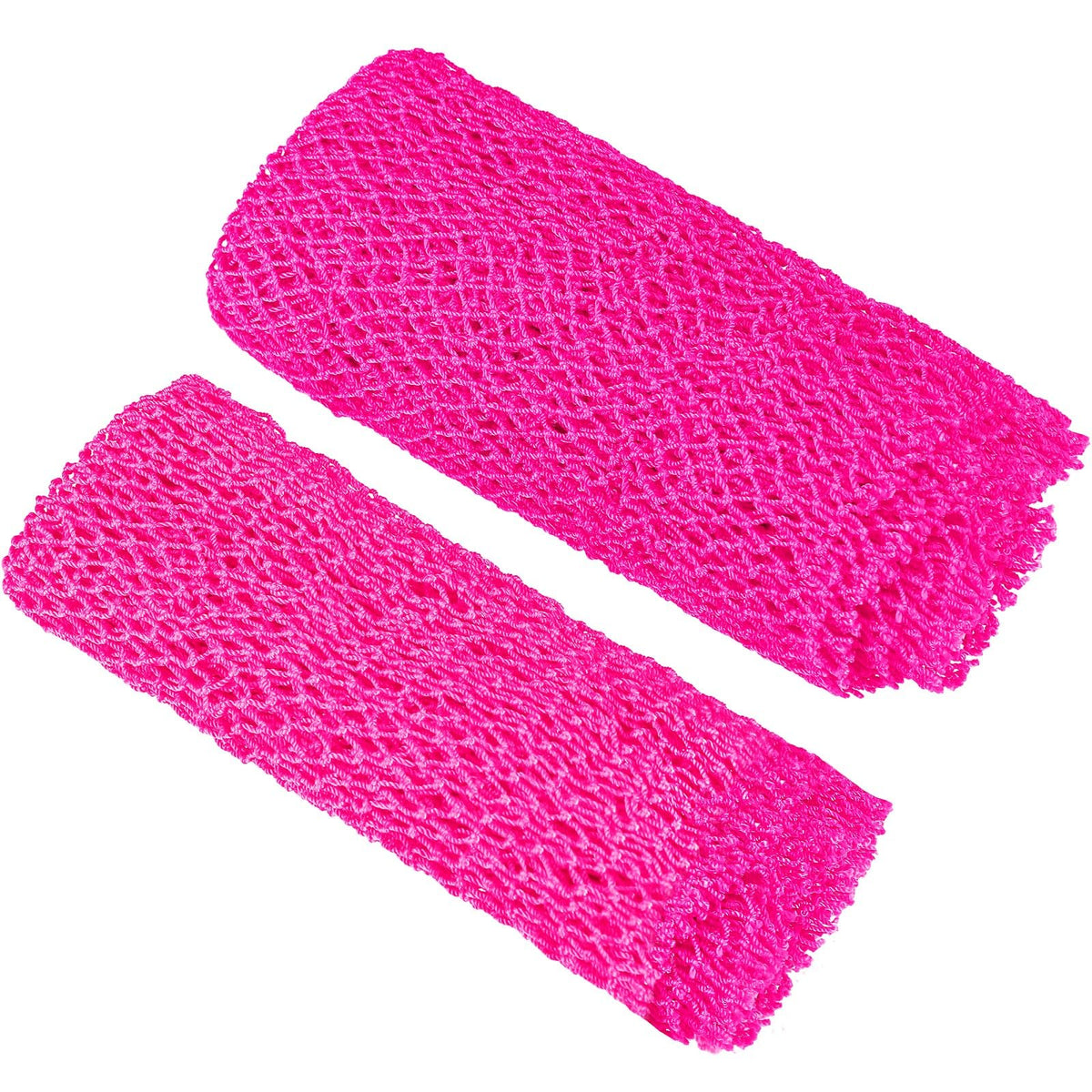 Patelai African Net Bath Sponge - 2 Pcs Exfoliating Back Scrubber, Pink, Nylon, Daily Use