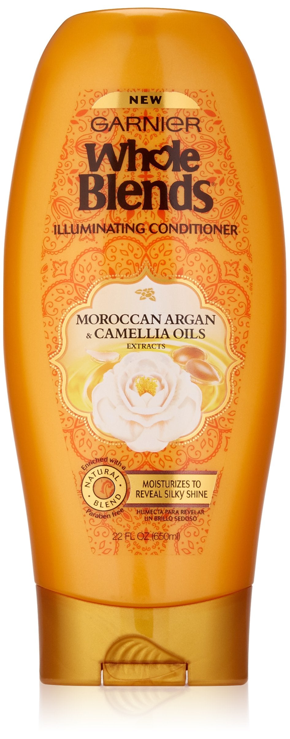 Garnier Whole Blends Shampoo & Conditioner With Moroccan Argan & Camellia Oils, 22 Fl Oz