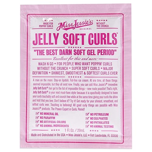 Miss Jessie'S Jelly Soft Curl Gel - 1 Oz, Perfect For Defined Curls And Frizz Control