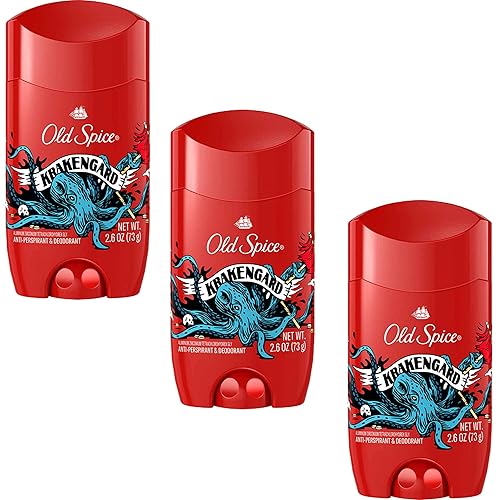 Old Spice Krakengard Antiperspirant & Deodorant, 2.6 Ounce, Pack Of 3